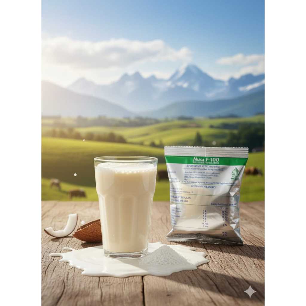 Susu Nusa F-100 Susu Formula Penambah Berat Badan Formula F-100