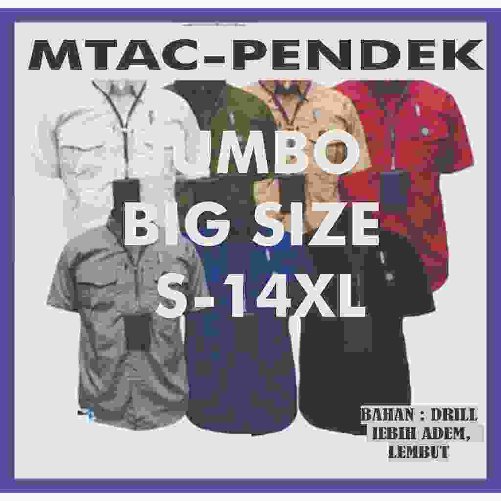 Kemeja Baju Tactical Taktikal MTAC M-TAC M TAC  Lengan Pendek PDL PDH PNS Reskrim Lapangan Kerja Big