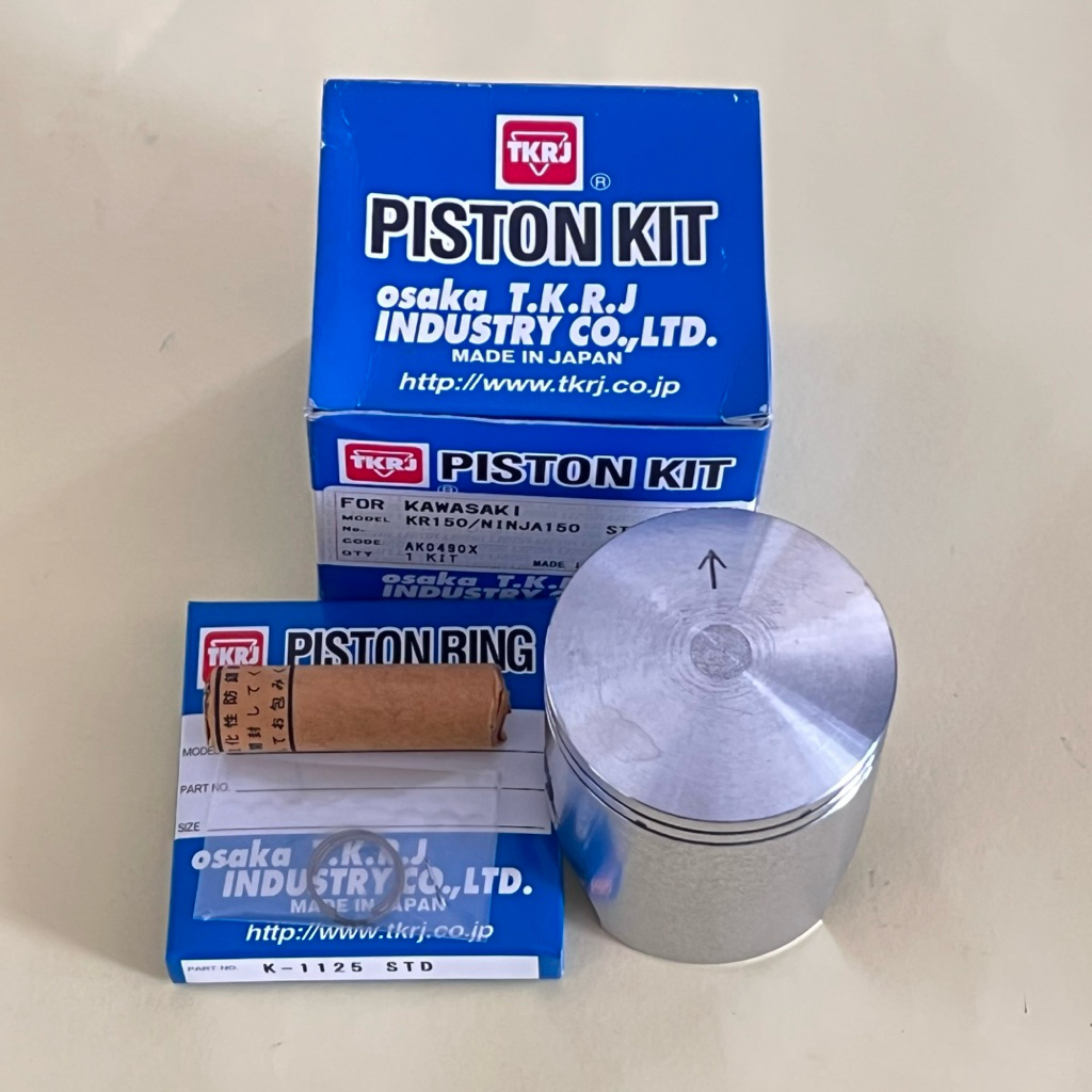 PISTON TKRJ NINJA STANDAR SET RING MERK TKRJ MADE IN JAPAN