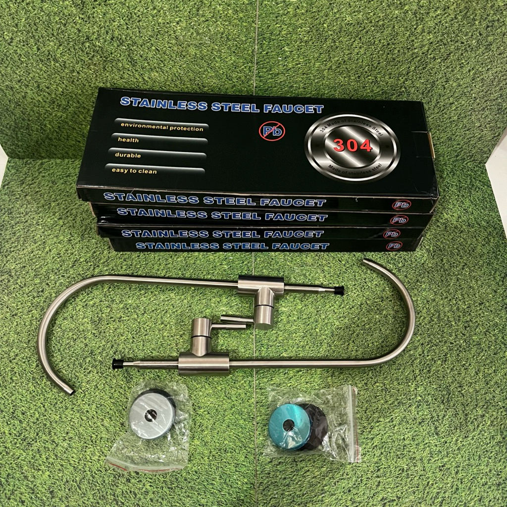 Faucet Filter RO Keran Angsa Stainless SUS 304 Premium Keran