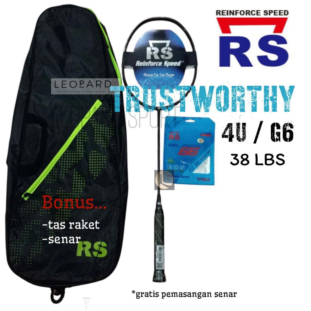 Raket Badminton RS DURA 38 TRUSTWORTHY / Raket RS
