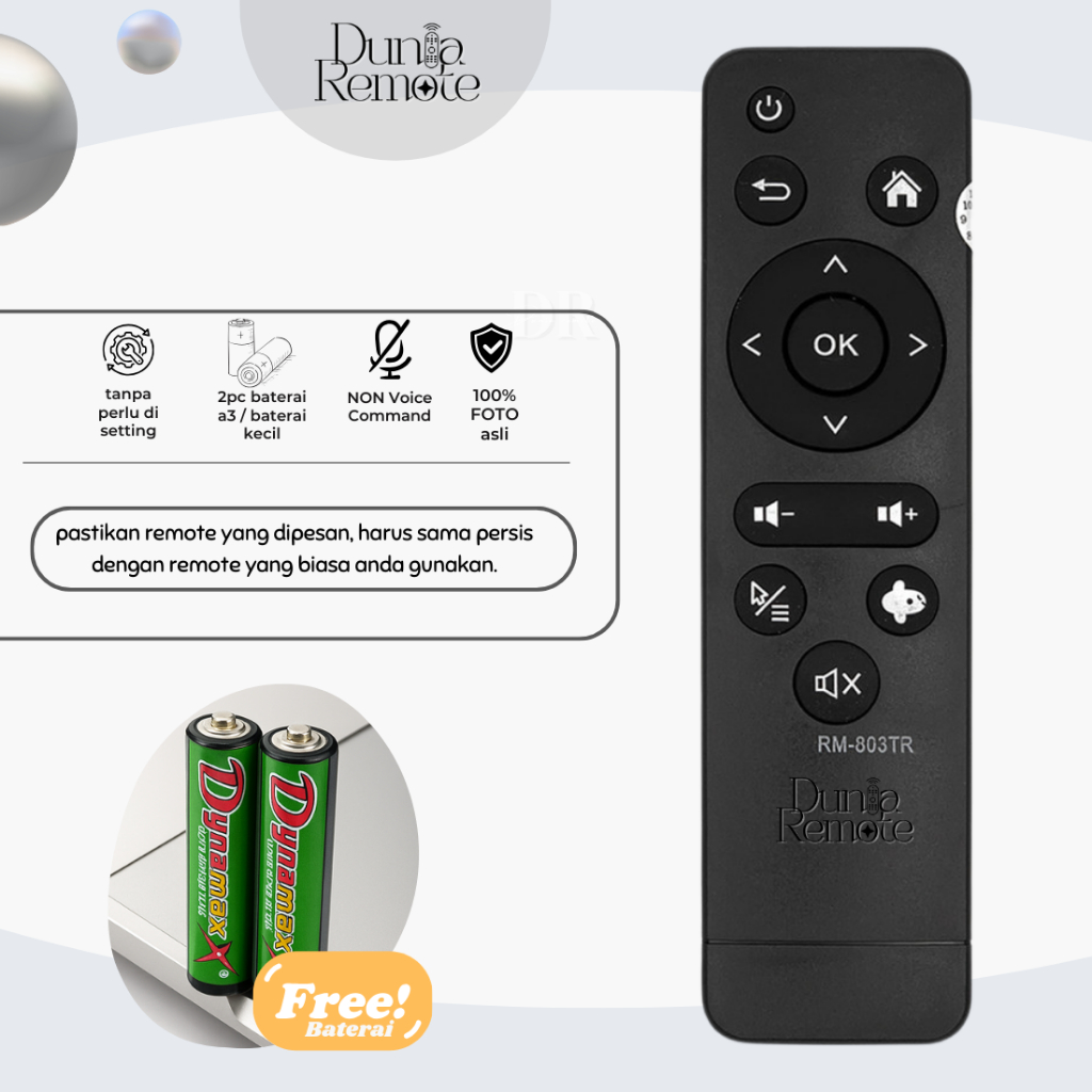 Remote Akari Mola AX-512 RCA-117 / Remot Set Top Box Polytron Mola 803tr PDB M11 ADL SMART ANDROID T