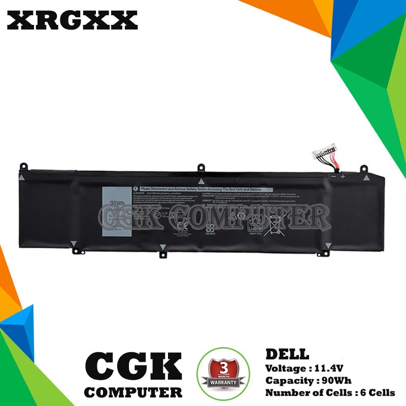 Baterai Laptop XRGXX for Dell Alienware 2018 orion M15
