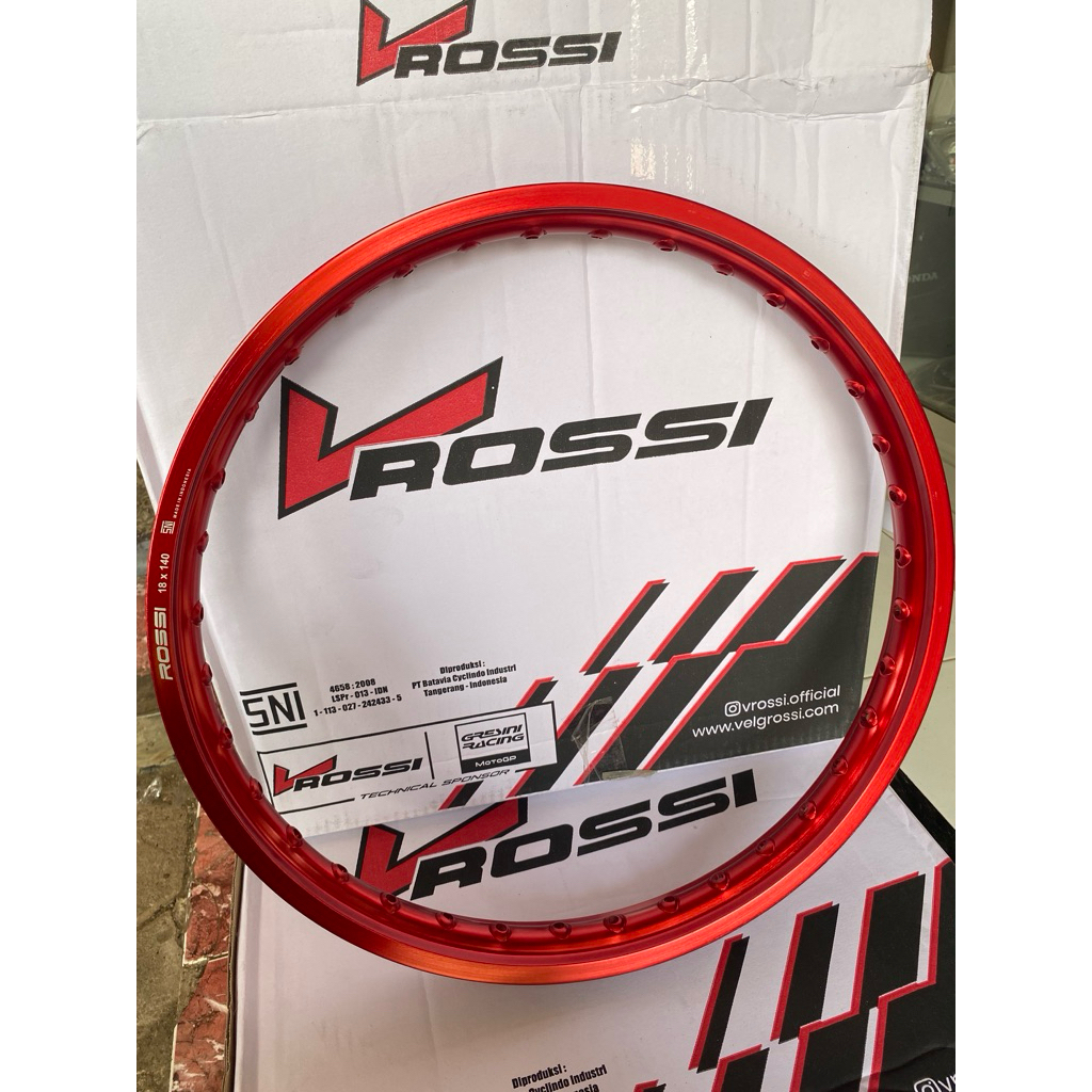 Velg merah ring 18 lebar 140