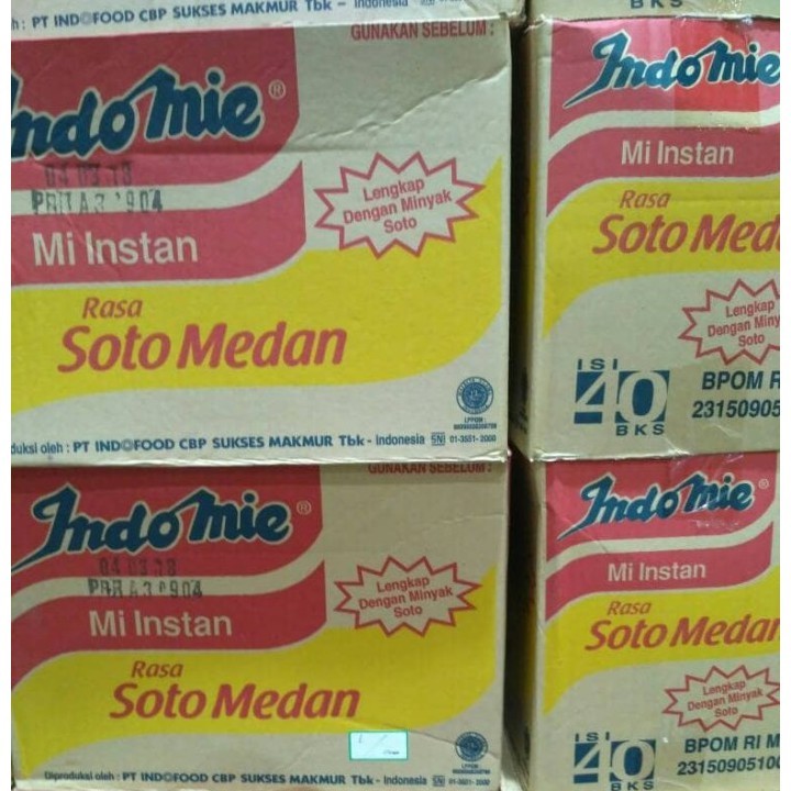 

Indomie Mi Instan Rasa Soto Medan Per Dus isi 40 Pcs