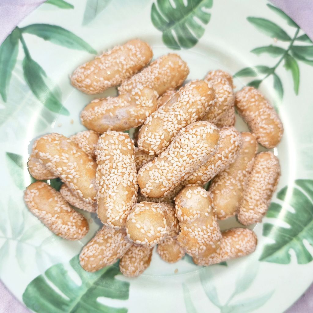 

Kue Wijen Manco Ketan Mini Renyah Manis Gurih Homemade Medan Snack Viral Maco Bola Wijen • 160 gram • Jajanan Jadul Muacho Jawa