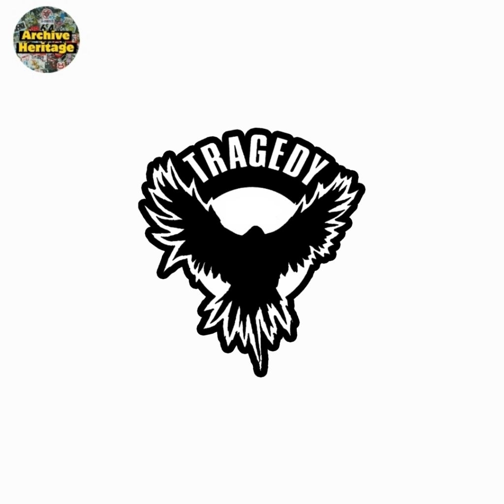 

sticker band Tragedy hardcore punk logo stiker