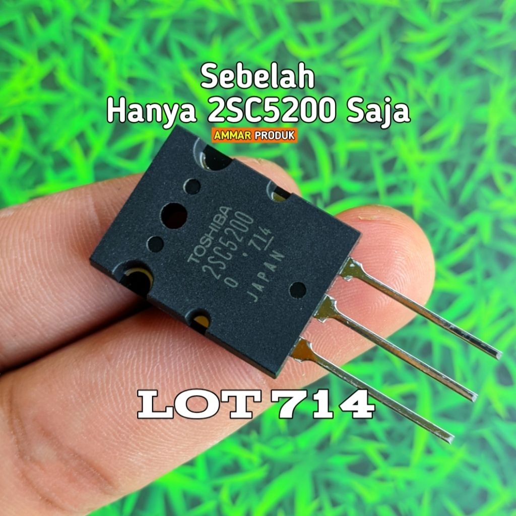 Transistor Toshiba 2SC5200 Saja Lot 714 Atau Sebelah Original Japan