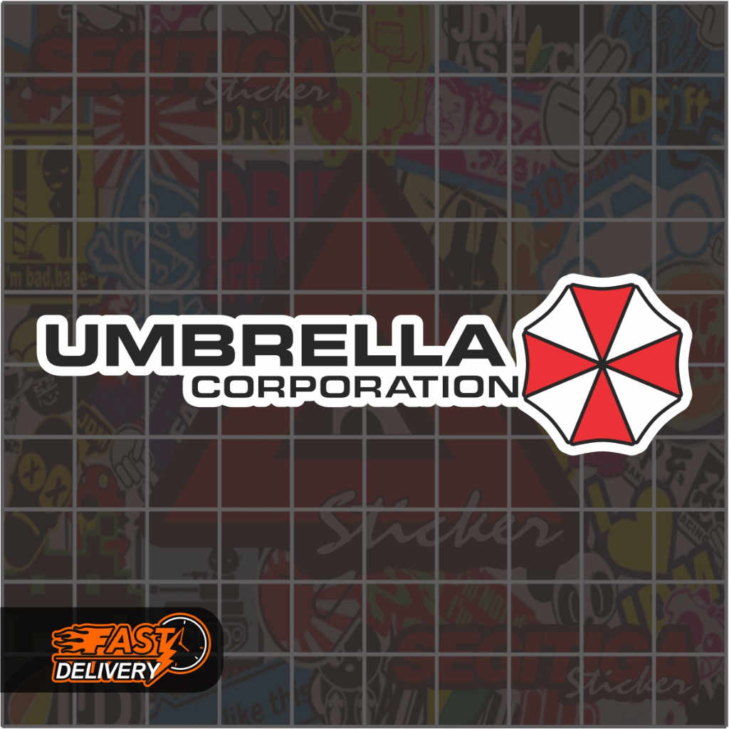 

Sticker Umbrella Corp Ukuran 9 x 2.5 Cm