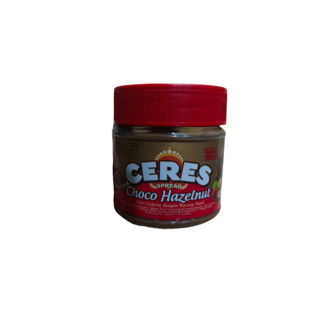 

Ceres Spread Choco Hazelnut 180g Rijek Stiker. Termurah!!!!!