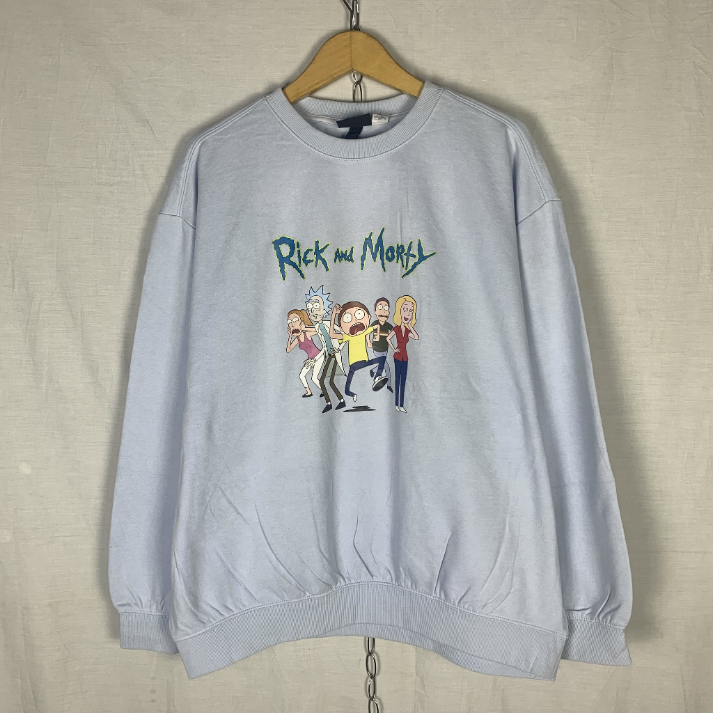 H&M Rick and Morty Sweatshirt Crewneck Cartoon Network