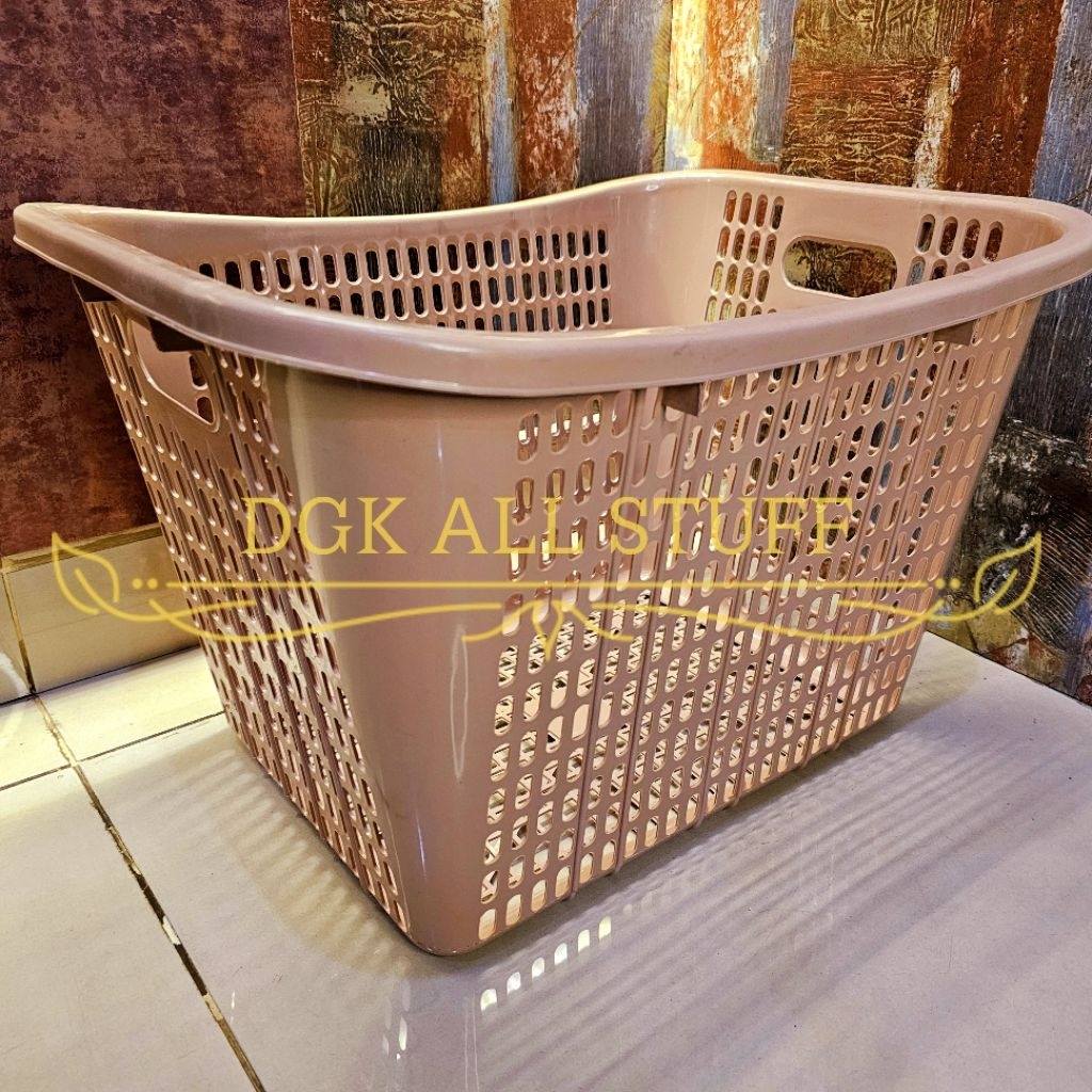 Keranjang Tempat Laundry Laundri Setrika Baju Pakaian Bayi Bersih Kotor Buah Pajero Mainan Anak Jumb