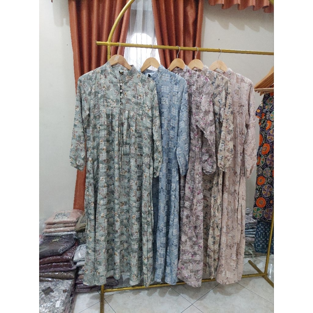 SALVINA DRESS JAGUAR VISCOSE RAYON VISCOSE GAMIS MURAH GAMIS RAYON VISCOSE GAMIS NYAMAN ADEM