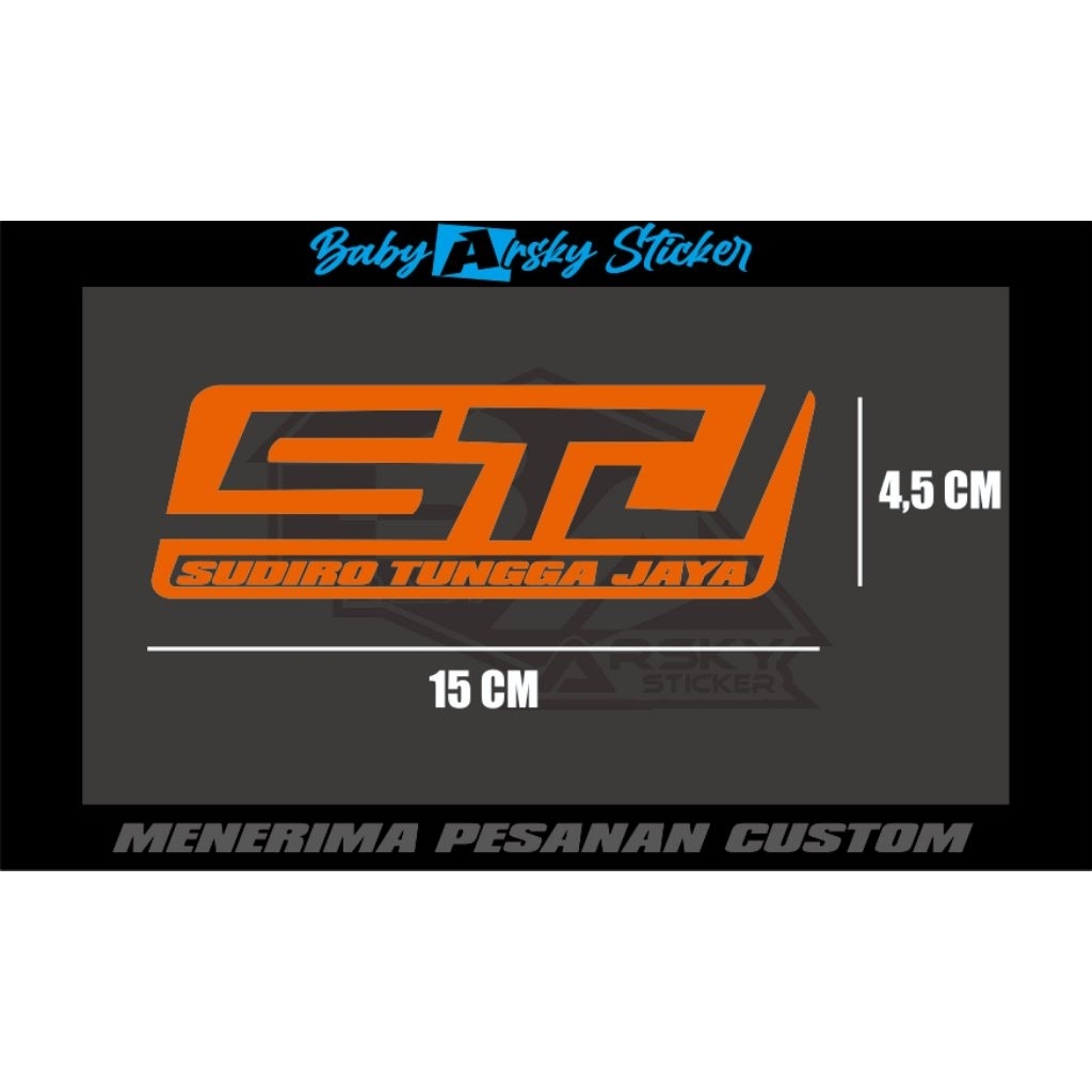 Stiker cutting STJ Oren