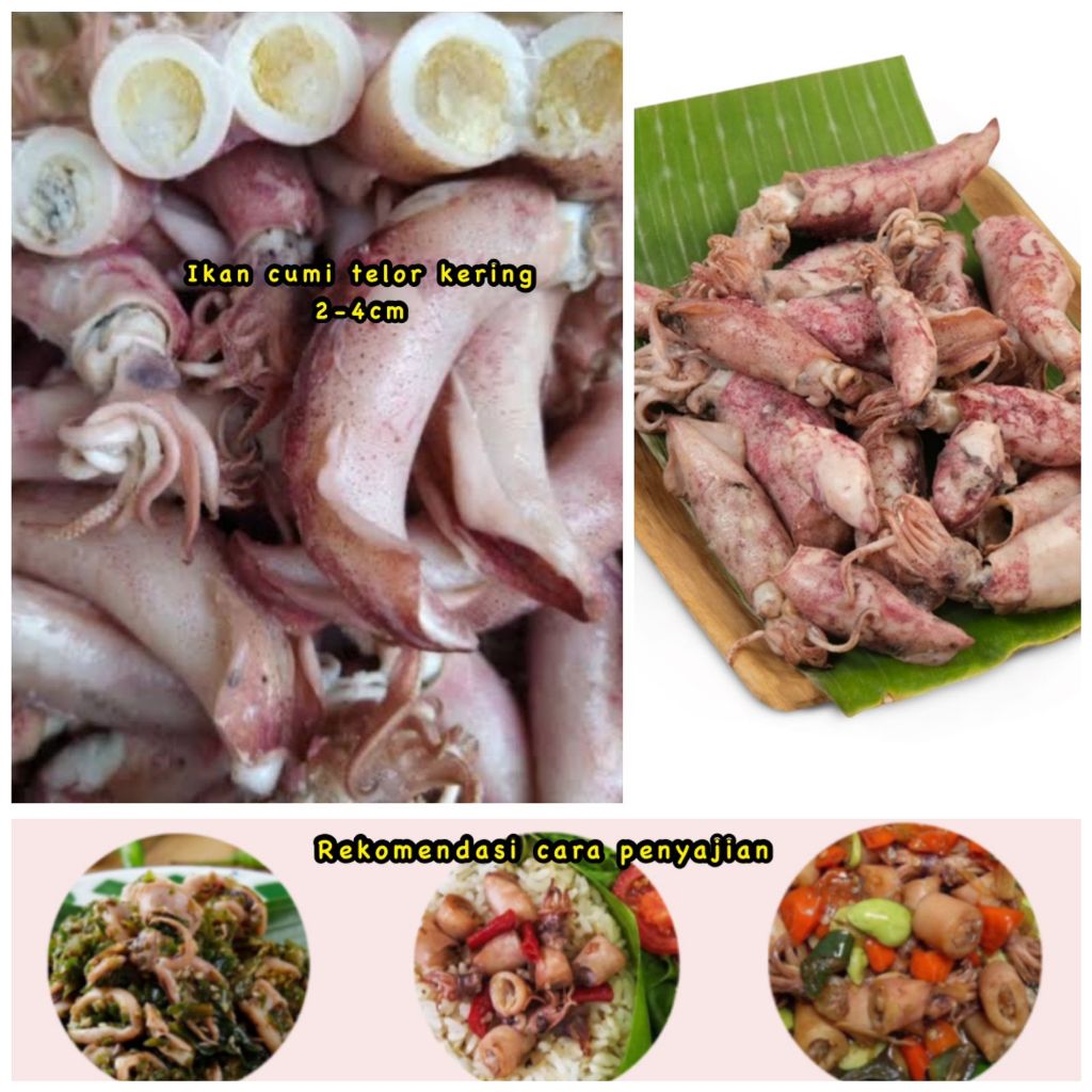 

COD 250 GRAM IKAN CUMI TELOR KERING ASIN BABY CUMI
