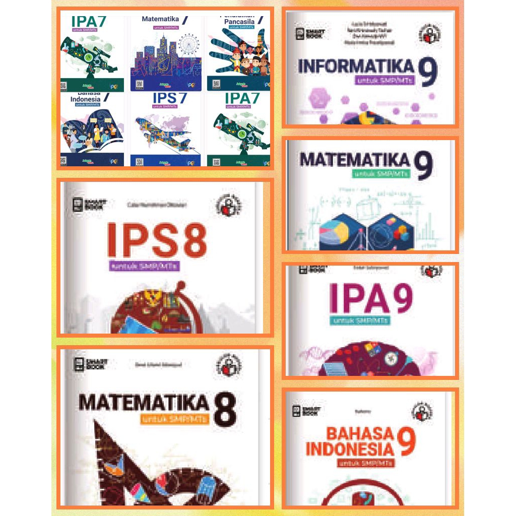 buku smart book kelas 7,8,&,9,intan pariwara