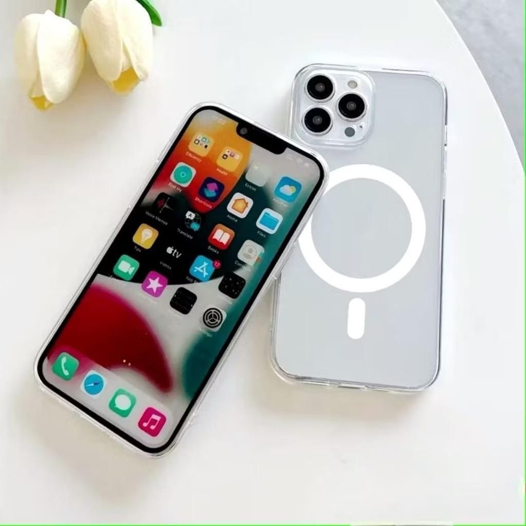 SOFTCASE CLEAR MAGSAFE FOR POCCO C71POCCO C75POCCO C65POCCO C40 CASE PELINDUNG CAMERA PROTEC MAGSAFE