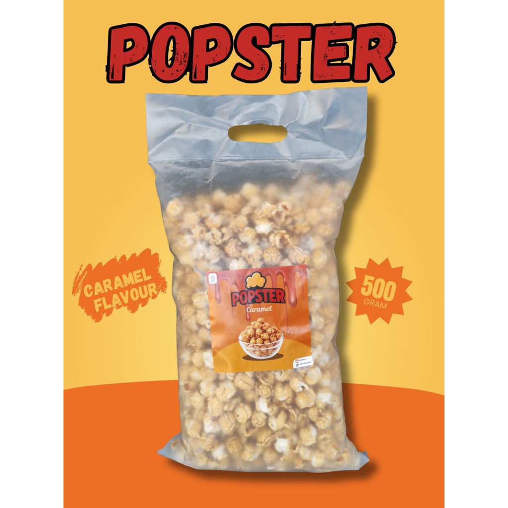 

NEW POPCORN CARAMEL 500gr - Popster - Snack Sehat - Cemilan Manis Crispy - Snack Jagung