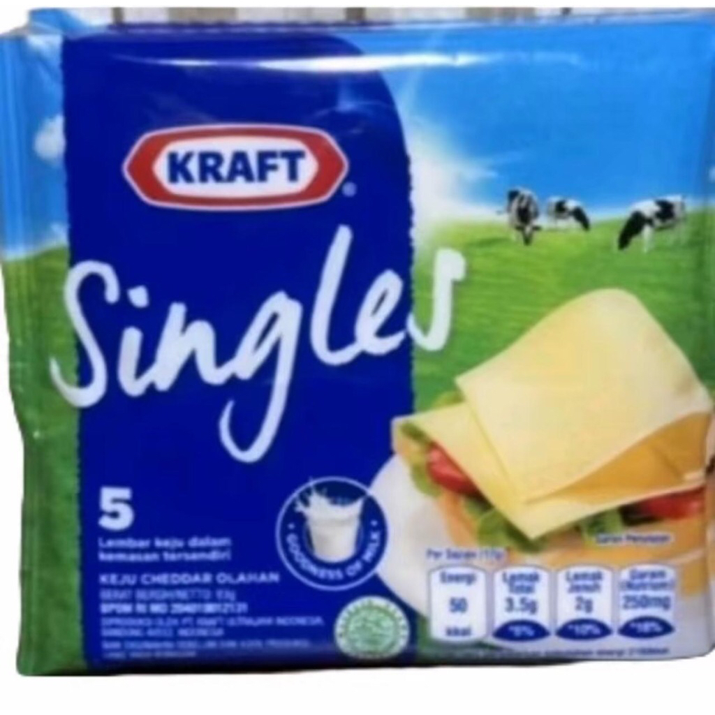 

Kraft Singles / Keju Kraft Slice isi 5