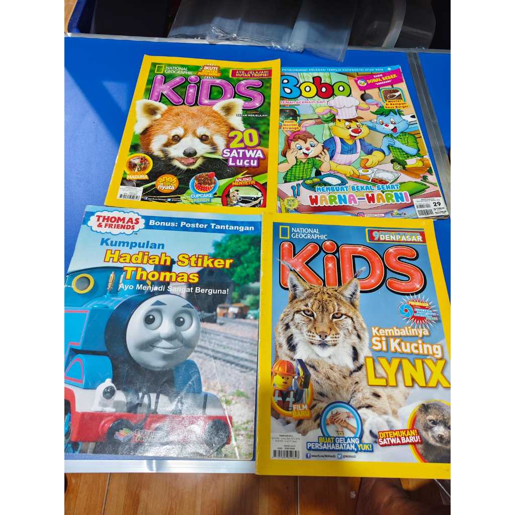 4 MAJALAH BEKAS BOBO KIDS DAN THOMAS