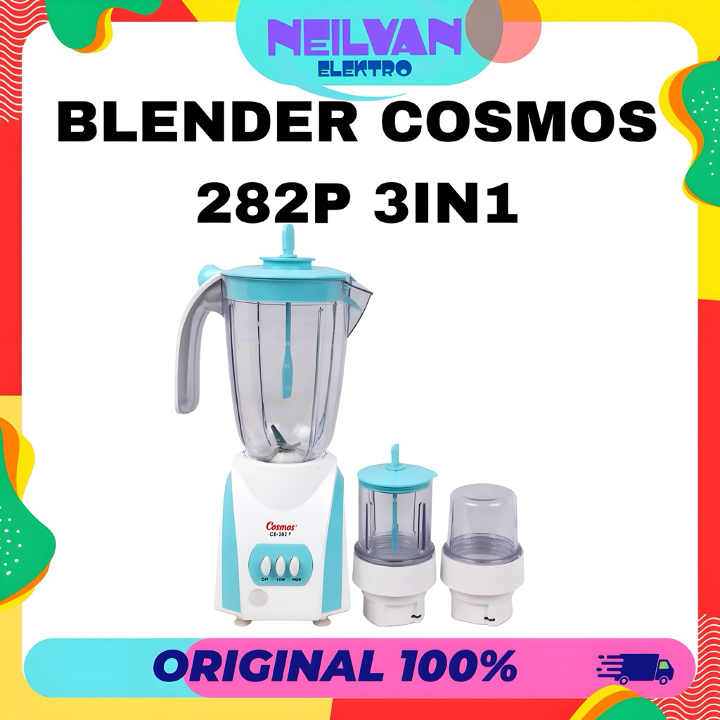 Blender cosmos 3 in 1 plastik Blender cosmos cb 282p