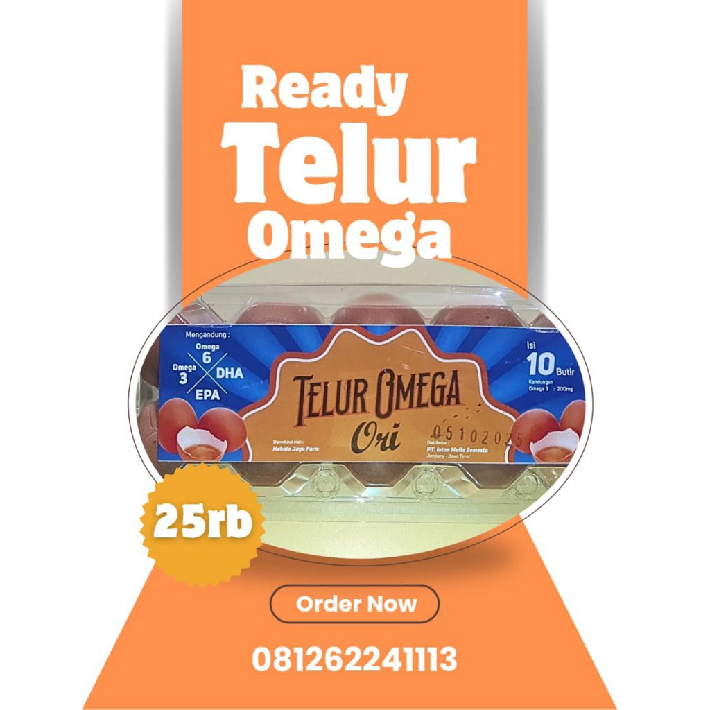 Telur Omega 3, Omega 6, DHA, dan EPA
