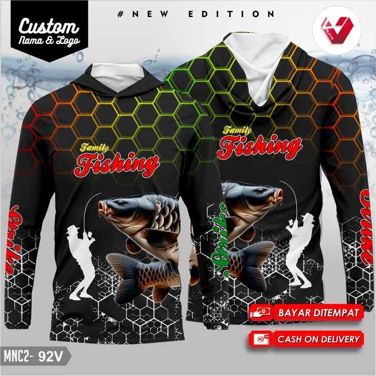 Baju Jersey Mancing / Kaos Fishing / Baju Fishing Mania / Mancing Club FullPrint GRATIS NAMA & LOGO.