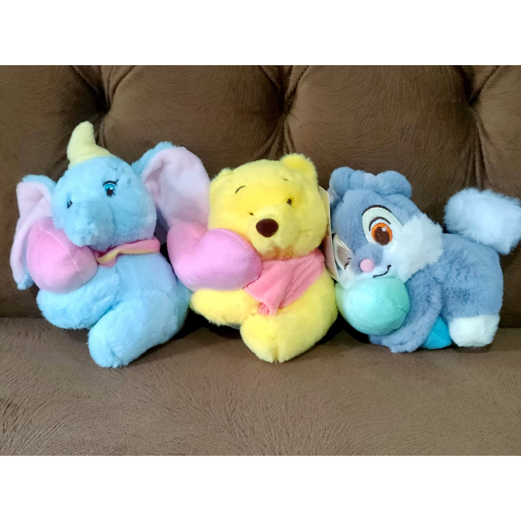 Gantungan Boneka Disney Pooh Dumbo Thumper - Bag charm/Keychain/Plushies