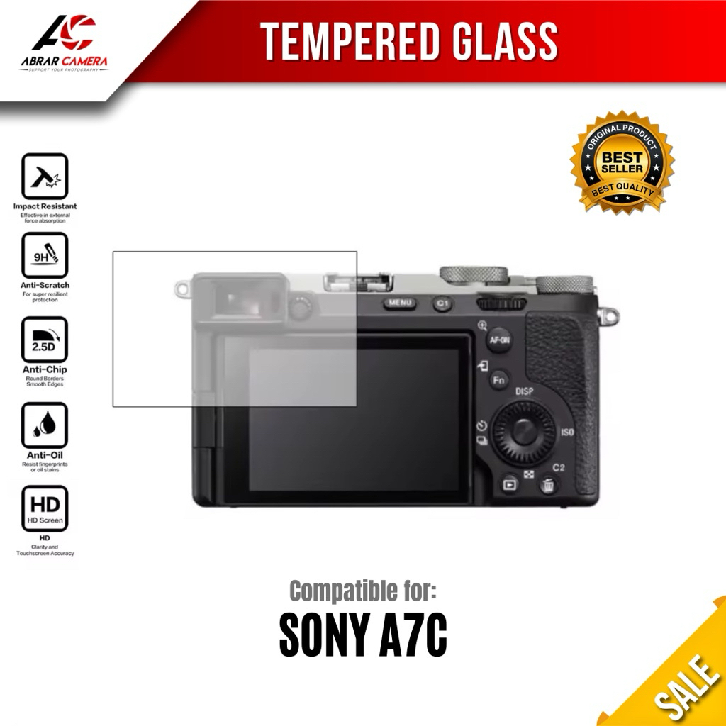 Tempered Glass Kamera Mirrorless Sony A7C LCD Screen Protector