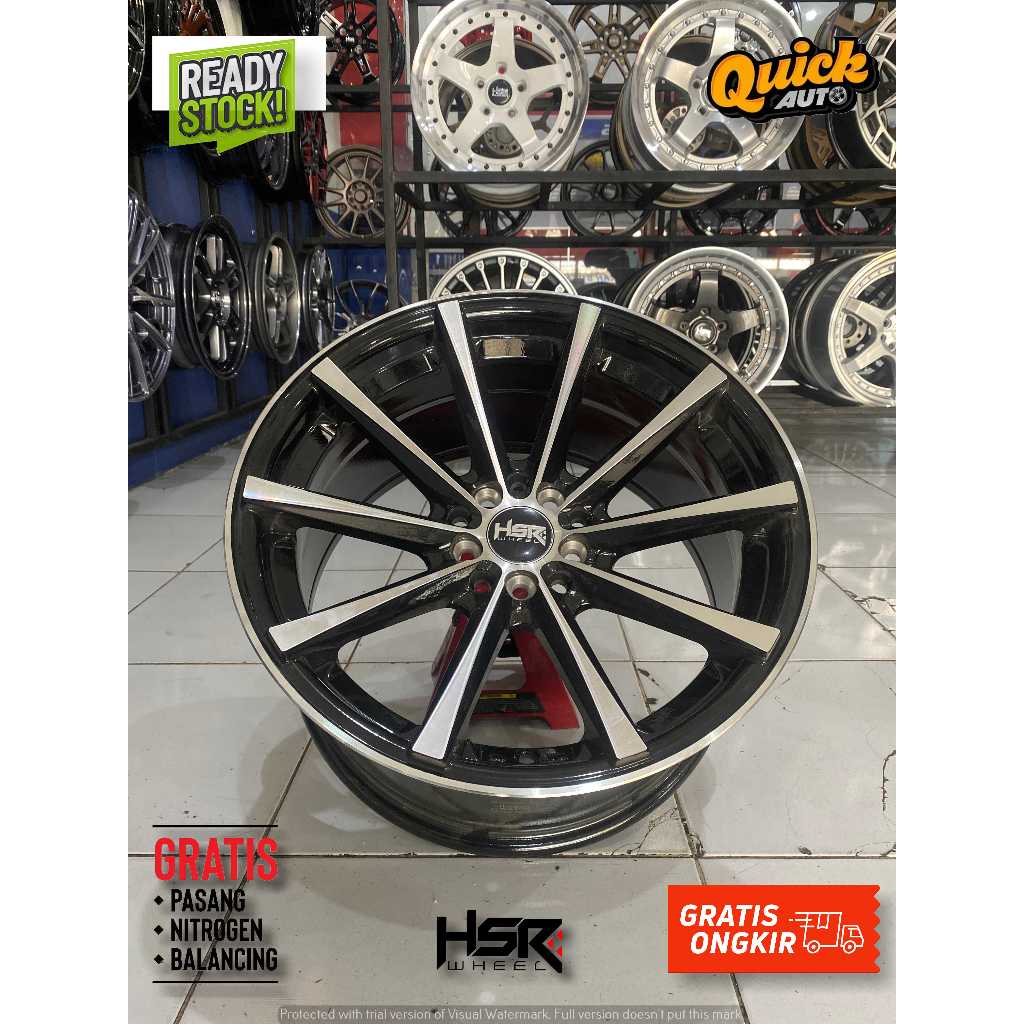 VELG MOBIL MODEL LEBAR HSR HUSTLER R17 PCD 5X100/114,3 NEW AVANZA YARIS CROS XPANDER TERIOS RUSH WRV