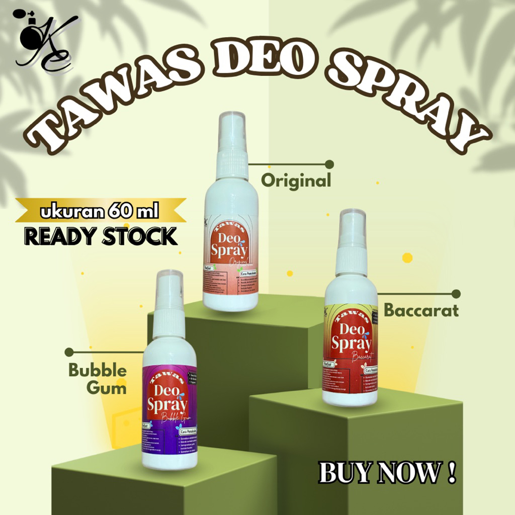 [OKE] TAWAS CAIR DEODORANT SPRAY ANTI BAU KETIAK 60ML || DEODORANT SPRAY TAWAS ORIGINAL || TAWAS SPR