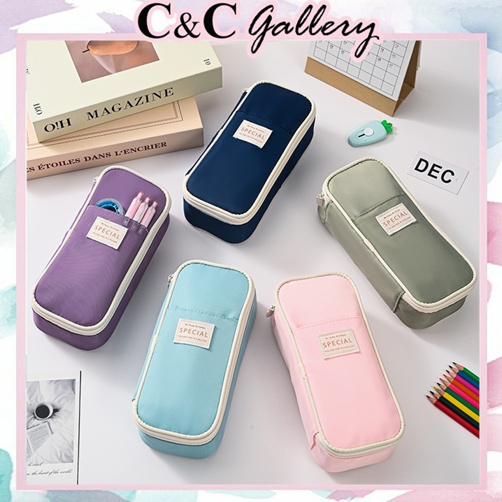 TEMPAT PENSIL KOREA MULTI SEKAT KAPASITAS BESAR EXPANDABLE ANGOO SPCL / KOTAK PENSIL PENCIL CASE BIG