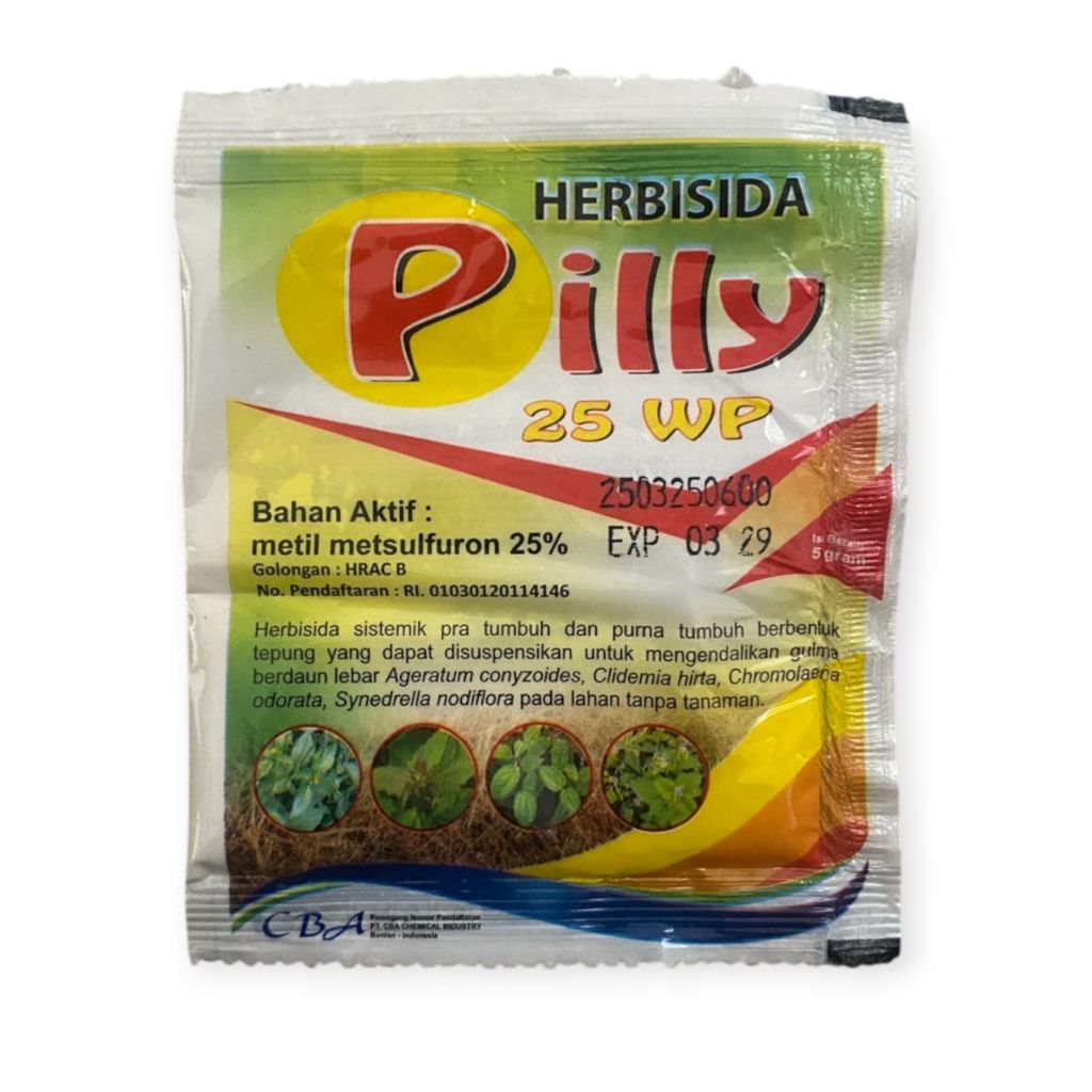 HERBISIDA PILLY 25WP 5gr  HERBISIDA SISTEMIK PRA TUMBUH