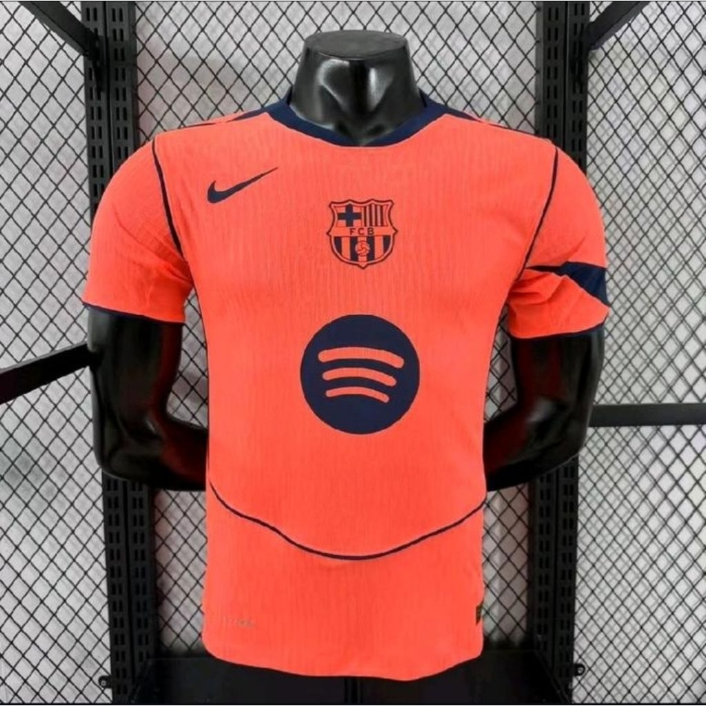 Jersey Kaos Baju Sepak Bola Barce Barca Barka Barcelona Home Away 3rd Third Climachill Player Issue 