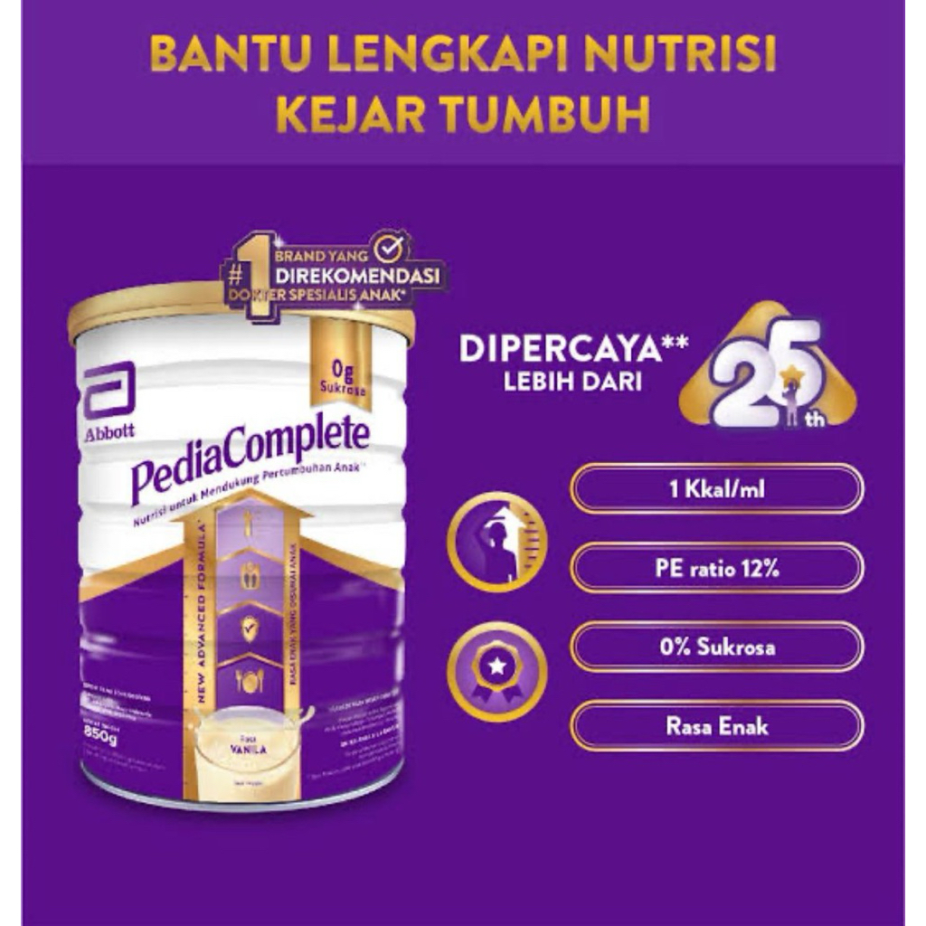 

Pediasure Complete Vanilla 800gr