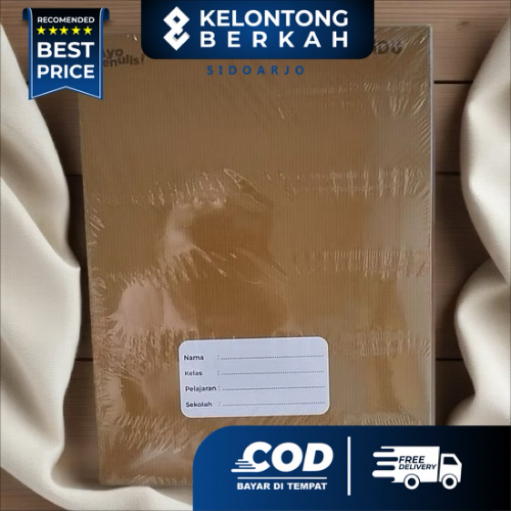 

(10 pcs) Buku Tulis Sidu Kraft 40 Lembar / Buku Tulis Sidu Sampul Coklat Ukuran Kwarto
