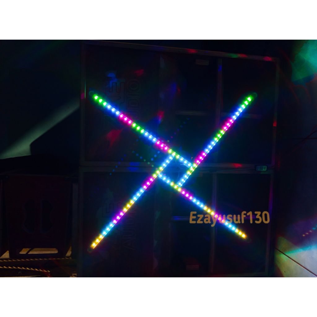 Rumahleha Walwaser Lampu Led 4 Pcs Sound Miniatur Alumunium 1 Meter Lampu Sorot Sound Miniatur