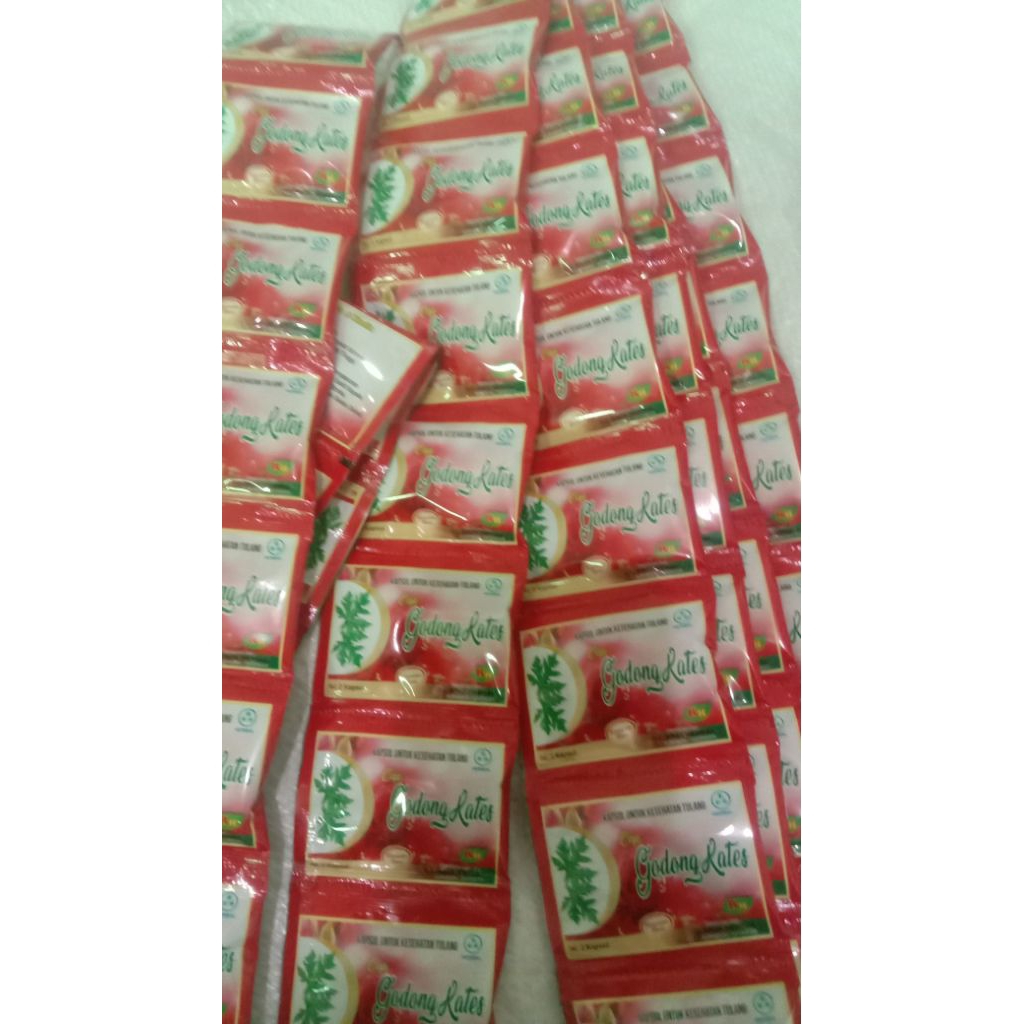 Daun/GodongKates/kotak isi16sachet.2kapsul.