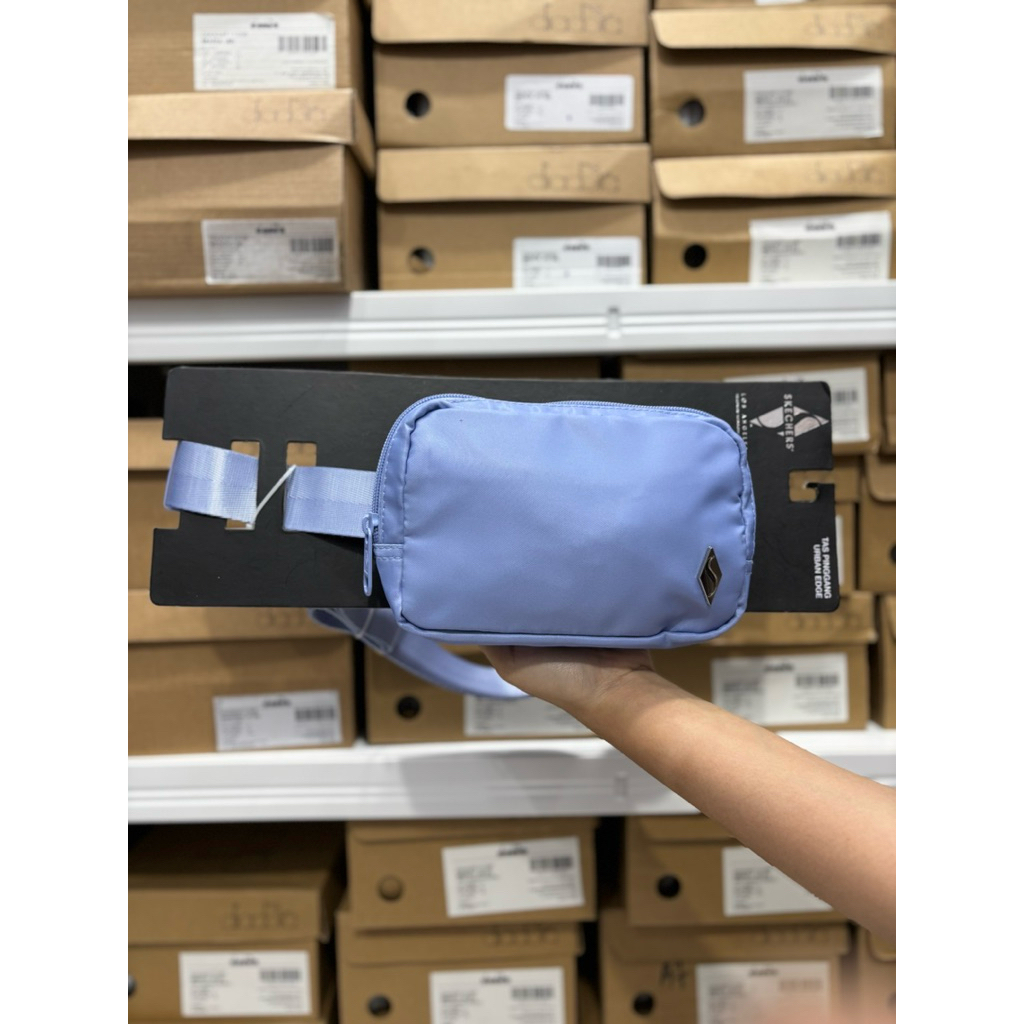 TAS SKECHERS URBAN EDGE BLUE TAS PINGGANG SKEWBT8754BL TAS SELEMPANG SLING WAIST BAG ORIGINAL
