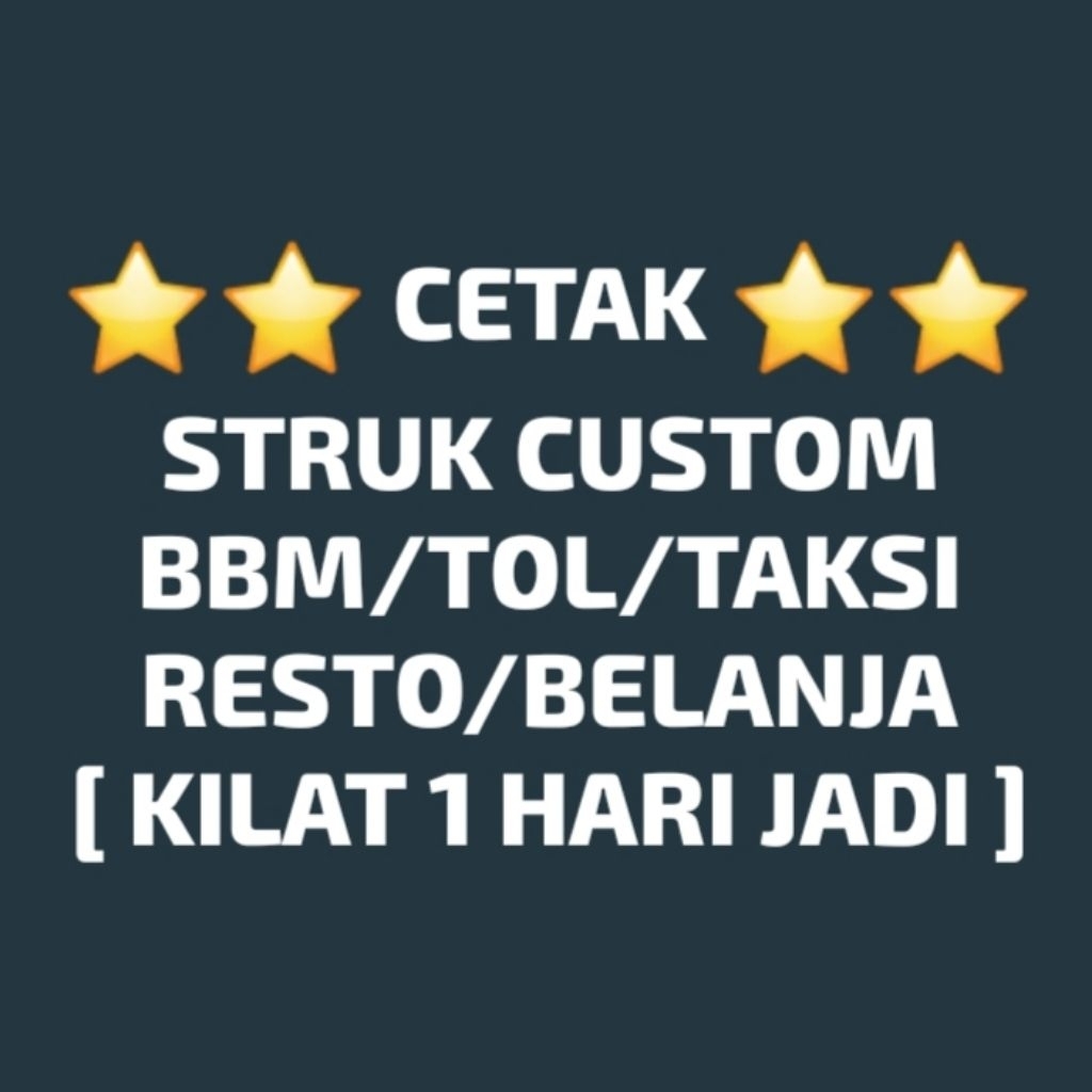 CETAK STRUK CUSTOM