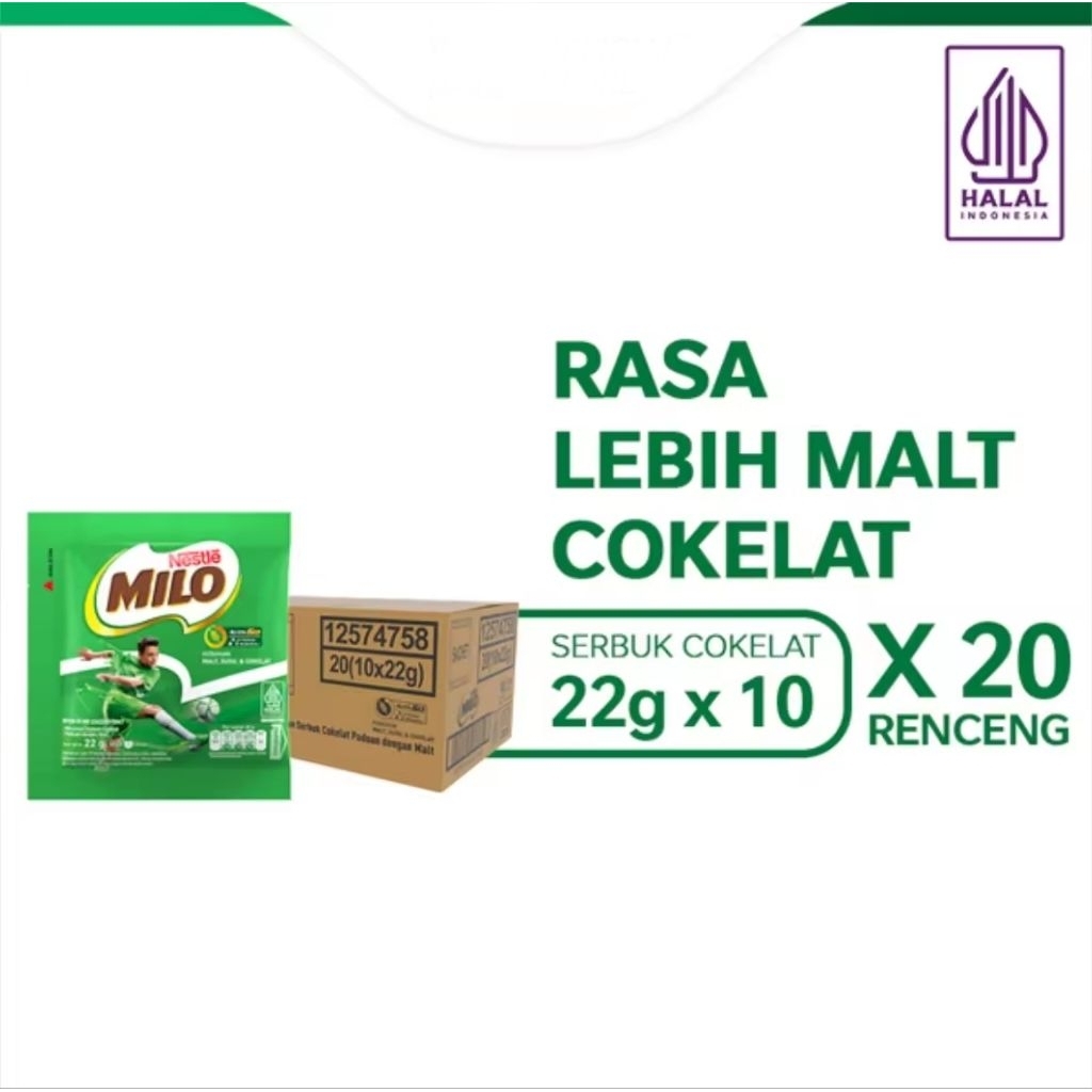 

Milo Sachet 22g 1 dus