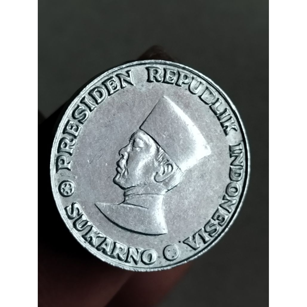 1 sen Sukarno Irian Barat (irba) thn 1962 ASLI+ kapsul pelindung