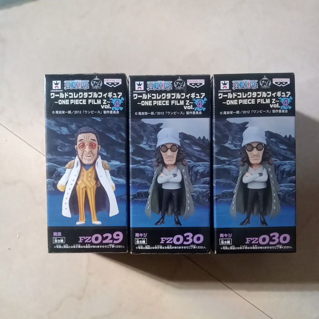 Jual Action Figure WCF One Piece Marine Admiral Aokiji,Kizaru Original Japver