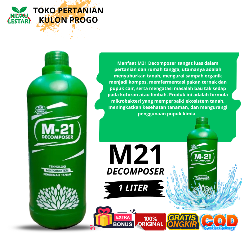 M21 Decomposer / M21 Decomposer 1 Liter M-21 Decomposer 1 Liter Bakteri Pembenah Tanah M21 Dekompose