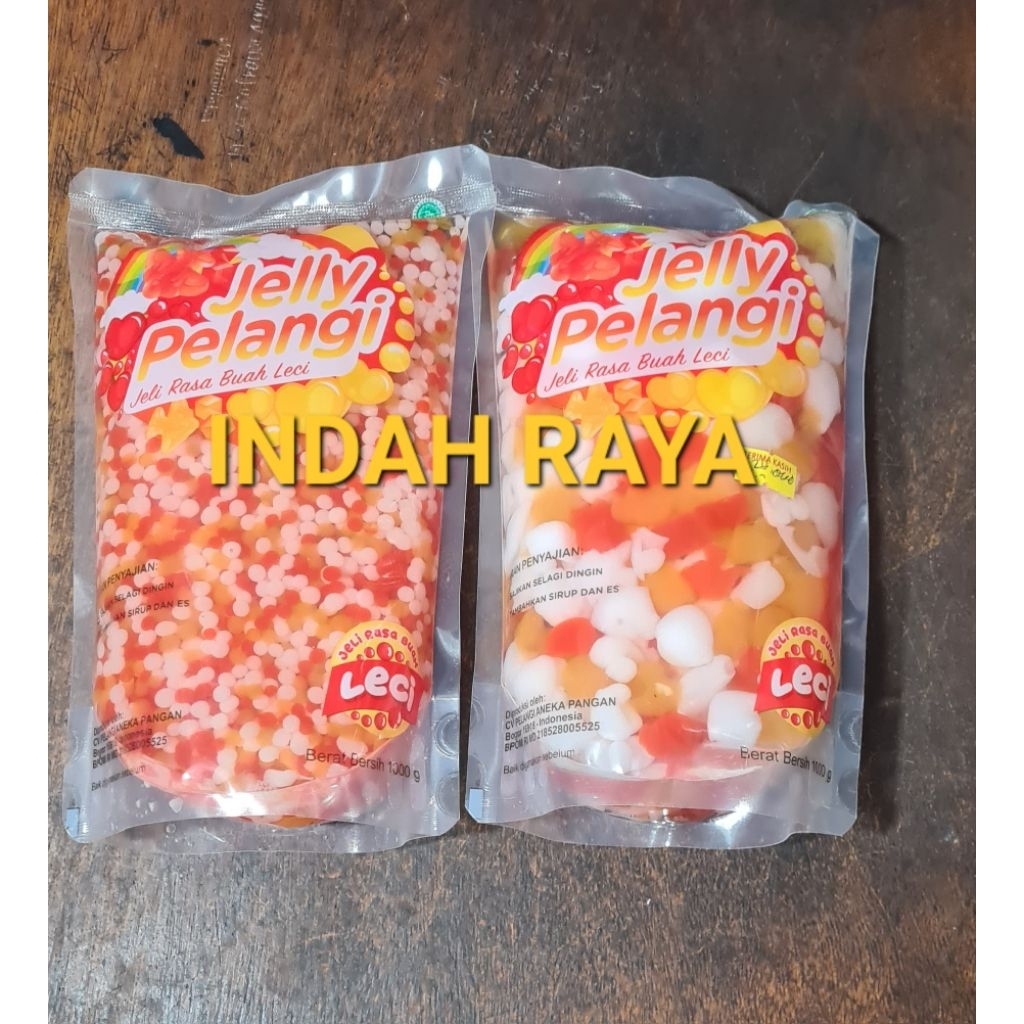 JELLY PELANGI BUBLE & MOTIF rasa LECI 1kg