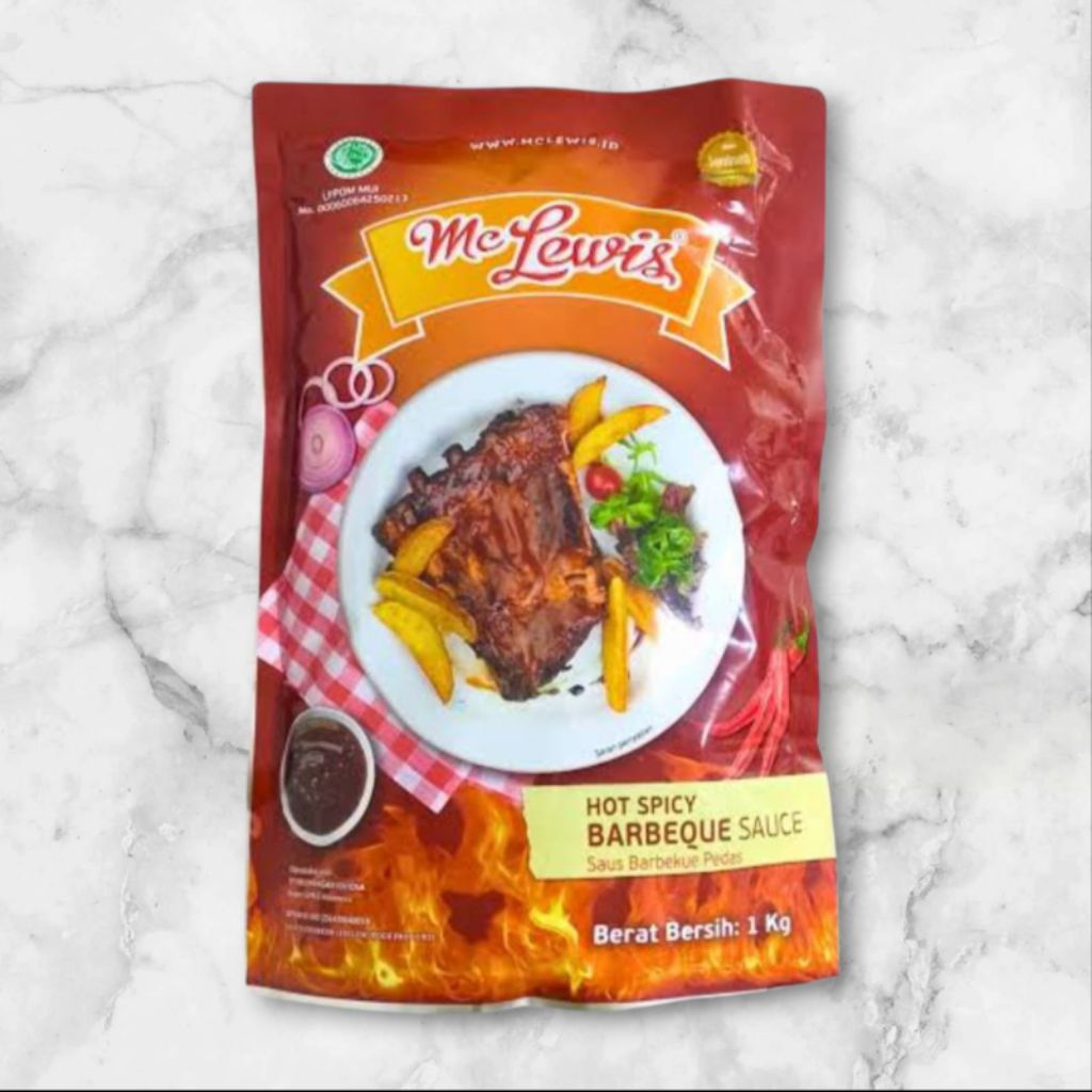 

MC Lewis / McLewis Barbeque BBQ Sauce | Hot Spicy Barbeque Saus Barbeque 1 kg Halal