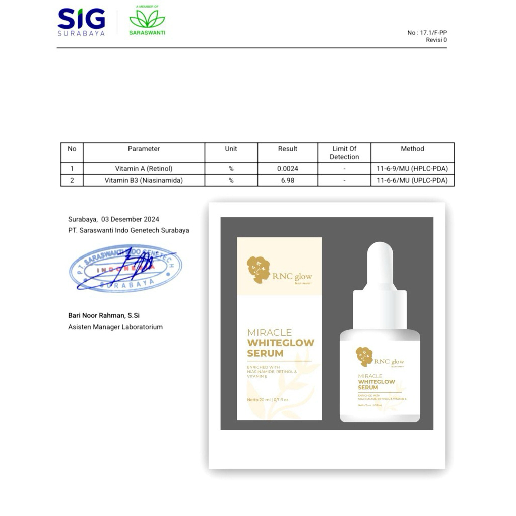 white glow Serum rnc