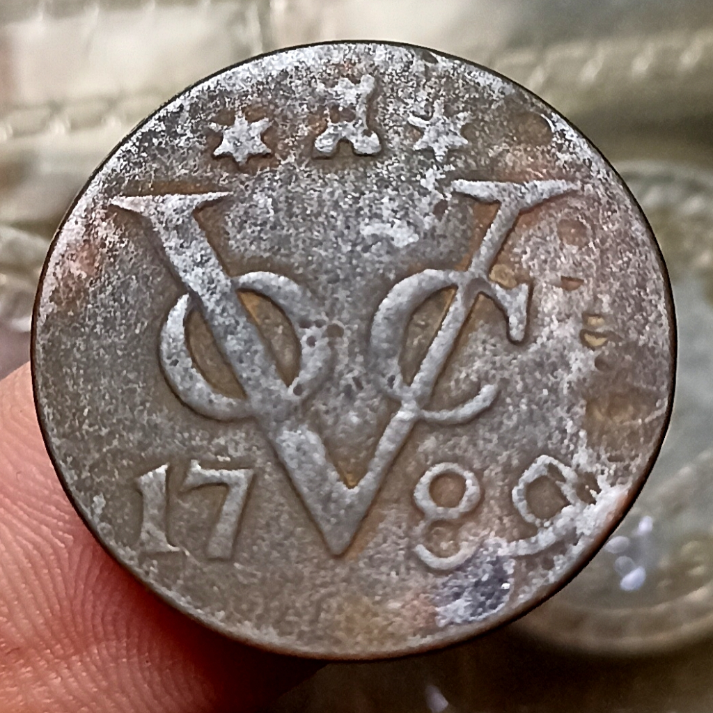Koin Kuno Indonesia 1 Duit Zeeland Tahun 1789
