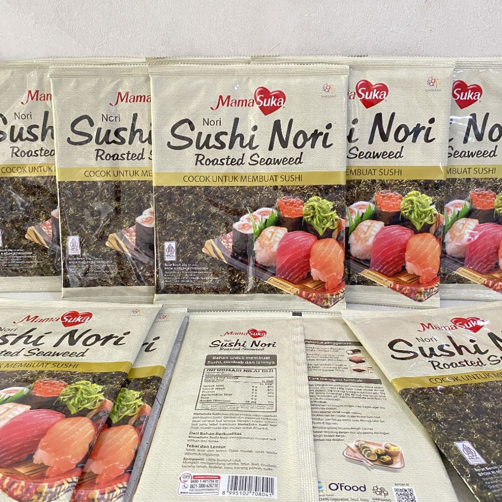 

Mamasuka sushi nori 20 gram (10 lembar) | nori sushi | nori gimbab
