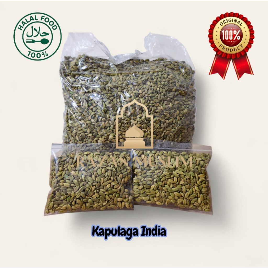 

Kapulaga Hijau India 100g Asli Original 100% / Kapulaga Green Premium Termurah